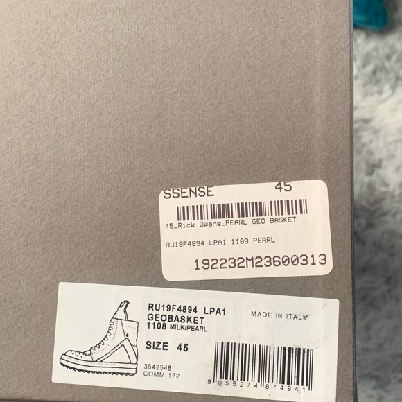 Rick owens geobasket Pearl milk - Picture 3 of 14
